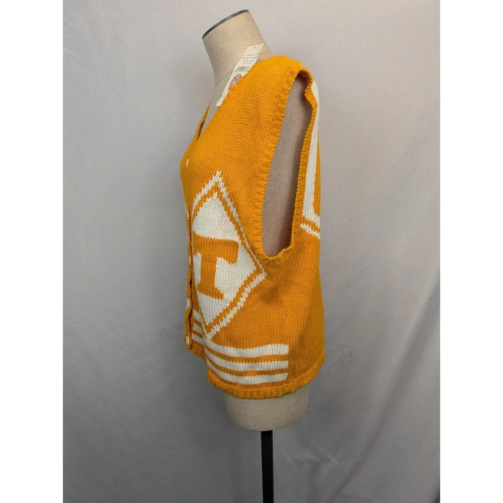 Vintage Castaways Tennessee Volunteers Sweater Vest Large Vols Knit‎ 90s NWT